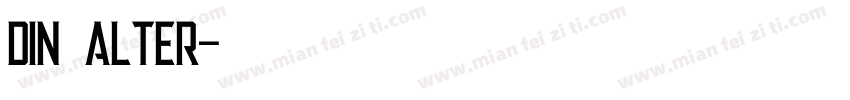 din alter字体转换
